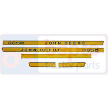 DECAL SET , John Deere, Body parts, cab accessories, seats, Body parts, Decal and emblem, , DECAL SET , 26/860-278, , 0.15 kg