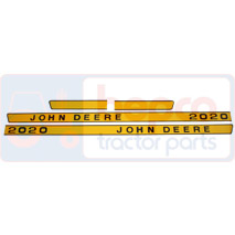 DECAL JD2020 , John Deere, Body parts, cab accessories, seats, Body parts, Decal and emblem, , DECAL JD2020 , 26/860-280, , 0.01 kg