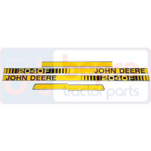 DECAL JD2040F , John Deere, Body parts, cab accessories, seats, Body parts, Decal and emblem, , DECAL JD2040F , 26/860-281, , 0.07 kg