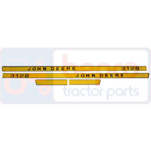 DECAL JD3120 , John Deere, Body parts, cab accessories, seats, Body parts, Decal and emblem, , DECAL JD3120 , 26/860-285, , 0.06 kg