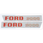 EMBLEM SET 3000 -/68 , Ford, 10 - 3310, Body parts, cab accessories, seats, Body parts, Decal and emblem