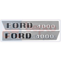 EMBLEM SET 4000 -/68 , Ford, Body parts, cab accessories, seats, Body parts, Decal and emblem, , EMBLEM SET 4000 -/68 , 24/860-33, , 0.05 kg