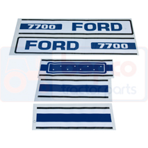 7700 EMBLEM KIT , Ford, Body parts, cab accessories, seats, Body parts, Decal and emblem, 83928533, EBPN16605J, , 7700 EMBLEM KIT , 24/860-50, 83928533, EBPN16605J, , 0.18 kg