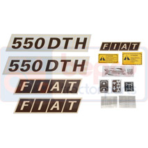 DECAL SET , Fiat, Body parts, cab accessories, seats, Body parts, Decal and emblem, , DECAL SET , 23/860-550, , 0.08 kg