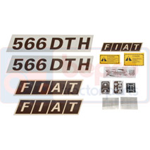 DECAL SET , Fiat, Body parts, cab accessories, seats, Body parts, Decal and emblem, , DECAL SET , 23/860-566, , 0.07 kg