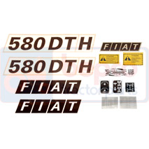 DECAL SET , Fiat, Body parts, cab accessories, seats, Body parts, Decal and emblem, , DECAL SET , 23/860-580, , 0.08 kg