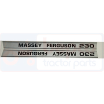 EMBLEM SET MF230 , Massey Ferguson, Body parts, cab accessories, seats, Body parts, Decal and emblem, 3900614M91, B8606, , EMBLEM SET MF230 , 30/860-6, 3900614M91, B8606, , 0.09 kg