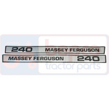 240 EMBLEM , Massey Ferguson, 200 - 240, Body parts, cab accessories, seats, Body parts, Decal and emblem, 3406978M91, 3406978M92, B8607, , 240 EMBLEM , 30/860-7, 3406978M91, 3406978M92, B8607, , 0.08 kg