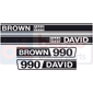 EMBLEM SET , David Brown, 900 - 990(AD4/47), Body parts, cab accessories, seats, Body parts, Decal and emblem