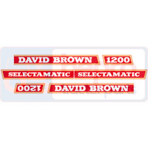 EMBLEM SET , David Brown, Body parts, cab accessories, seats, Body parts, Decal and emblem, K962148, K962153, , EMBLEM SET , 20/860-85, K962148, K962153, , 0.16 kg