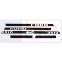 EMBLEM SET 2610 , Ford, Body parts, cab accessories, seats, Body parts, Decal and emblem, , EMBLEM SET 2610 , 24/860-92, , 0.14 kg