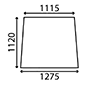 WINDSCREEN         , Zetor, UR II - 8111