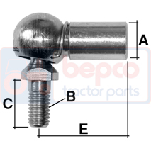 BALL JOINT END GAS STRUT , 70/877-22, , 0.03 kg