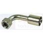 FEMALE CONNECTOR ORING 90° STEEL , Air conditioning, Air conditioning system, components, Fittings, 