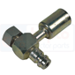 FEMALE CONNECTOR ORING 90° COMPACT STEEL , Air conditioning, Air conditioning system, components, Fittings, 