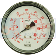HIGH PRESSURE GAUGE 0-30 BAR, Gaisa kondicioniera sistēma, Gaisa kondicioniera sistēma, sastāvdaļas, Uzpildes iekārtas un piederumi, Uzpildes iekārtu piederumi, , HIGH PRESSURE GAUGE 0-30 BAR, 82/9582-2061, , 0.00 kg