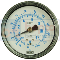 LOW PRESSURE GAUGE -1 - +12 BAR, Gaisa kondicioniera sistēma, Gaisa kondicioniera sistēma, sastāvdaļas, Uzpildes iekārtas un piederumi, Uzpildes iekārtu piederumi, , LOW PRESSURE GAUGE -1 - +12 BAR, 82/9582-2062, , 0.12 kg