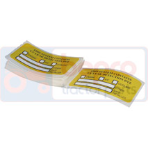 SERVICE LABELS 10x, Air conditioning, Air conditioner repair tools, Airco tools, Leak detection, , SERVICE LABELS 10x, 82/9582-407, , 0.01 kg