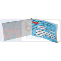 R12 - R134A CONVERSION LABELS x1 , Air conditioning, Air conditioning system, components, Consumables, UV Dye, , R12 - R134A CONVERSION LABELS x1 , 82/9582-409, , 0.00 kg