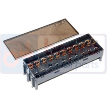 FUSES BOX , Massey Ferguson, 200 - 285 (USA), Electrical components, Fuse, Fuse box, 3300568M91, 3530025M91, , FUSES BOX , 30/964-15, 3300568M91, 3530025M91, , 0.15 kg