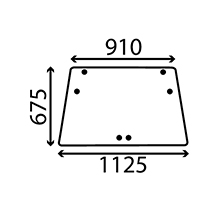 REAR SCREEN , Fiat, Body parts, cab accessories, seats, Glazing industry, Glass, 9961035, , REAR SCREEN , 23/9961035, 9961035, , 10.20 kg