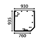 GLASS REAR         , Renault / Claas, Axion 800 - Axion 850
