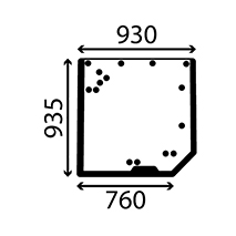 GLASS REAR , Renault / Claas, Arion 500 - Arion 540, Body parts, cab accessories, seats, Glazing industry, Glass, 0011111470, , GLASS REAR , B38630, 0011111470, , 0.00 kg