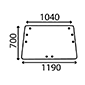 , John Deere, Body parts, cab accessories, seats, Glazing industry, Glass