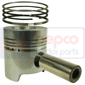 PISTON WITH RINGS , Same, Engine and components, Pistons-Ring sets-Liners, Piston and ring